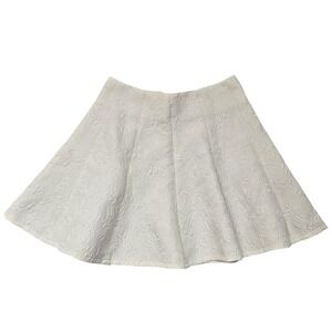 Jealous Tomato Skirt Womens Medium‎ Jacquard Floral Embossed Fit Flare Elegant